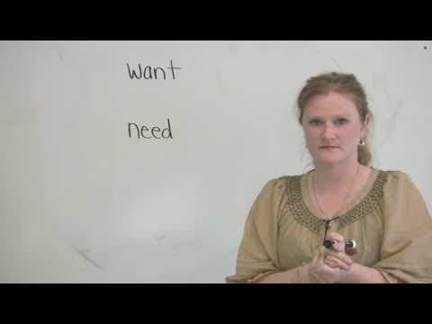 English Vocabulary - The difference between "want" & "need" thumbnail