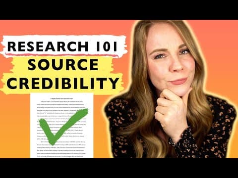 Credible Source: Five tips to determine if your source is credible thumbnail