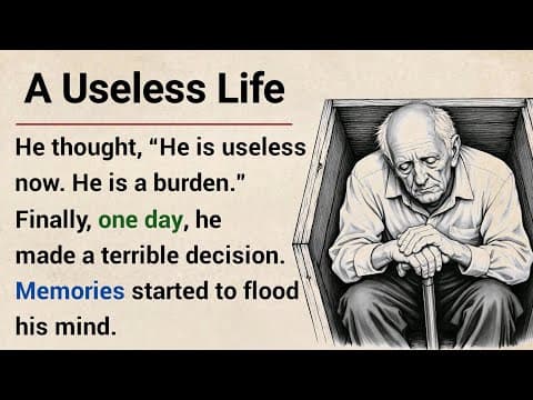 A Useless Life 📖 | A2 English Listening Practice thumbnail