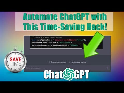 Automate ChatGPT with This Time-Saving Hack! #chatgpt #openai #plugin #booklet #automate thumbnail