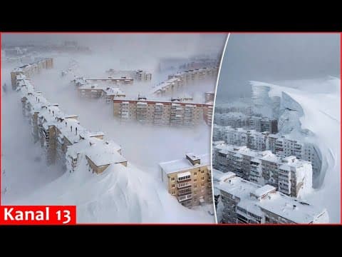 Buildings under snow: The heaviest snowstorm in 130 years turned into disaster in Kamchatka, Russia thumbnail