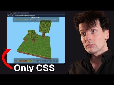 CSS has gone too far (deep dive on Minecraft in 100% CSS) thumbnail
