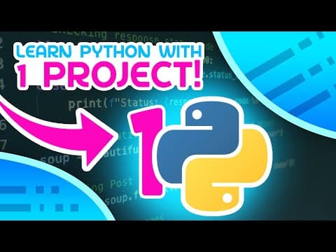 Learn Python With This ONE Project! thumbnail