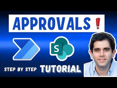 How to build Power Automate Approval Workflows for SharePoint | Step by Step Tutorial thumbnail