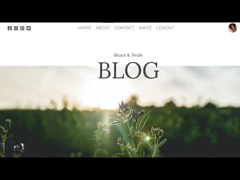 React Blog Website Design Tutorial | React UI Full Course for Beginners thumbnail