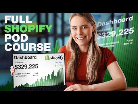 The Shopify Print On Demand Tutorial For Beginners (STEP-BY-STEP) thumbnail