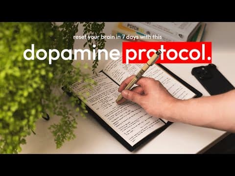 how to stop wasting your life with this DOPAMINE DETOX protocol (2026) thumbnail