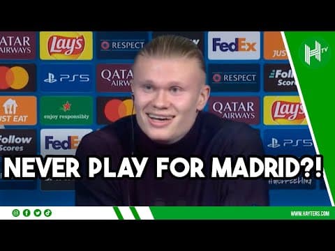 You’ll NEVER play for Real Madrid or Barcelona? Haaland UNBOTHERED after signing new Man City deal thumbnail