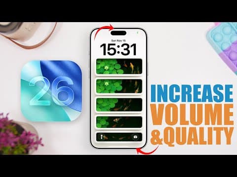INCREASE iPhone Volume & Sound Quality (Tips & Tricks That Work - iOS 26) thumbnail