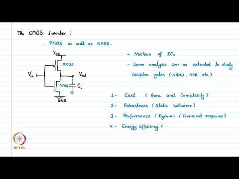 LECTURE 12 : CMOS inverter basics thumbnail