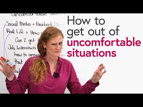 How to handle uncomfortable situations thumbnail