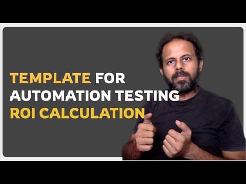#AskRaghav | Template for ROI Calculation for Automation Testing thumbnail