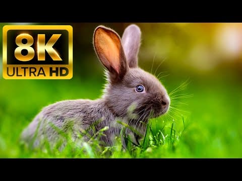AROUND THE WORLD ANIMALS - 8K (60FPS) ULTRA HD - With Nature Sounds (Colorfully Dynamic) thumbnail