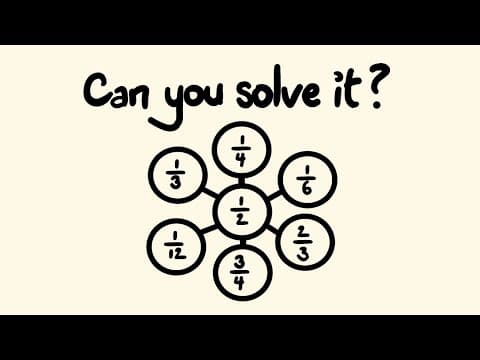 How to Arrange Fractions for Equal Sums thumbnail