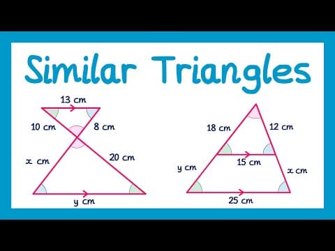 Similar Triangles - GCSE Maths thumbnail