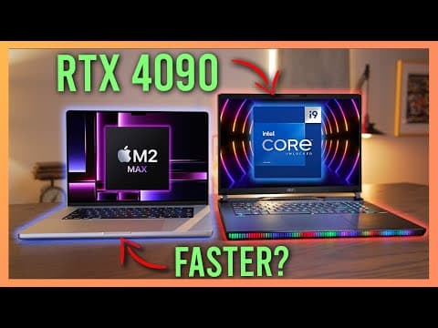 M2 Max gets CRUSHED by RTX 4090 & i9 13980HX Laptop? thumbnail