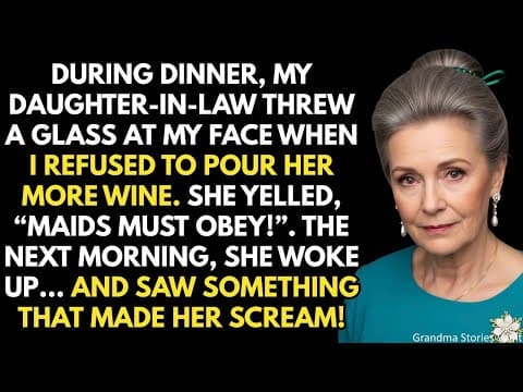 During Dinner, My Daughter-In-Law Threw A Glass At Me Because I Refused To Pour Her More Wine… thumbnail