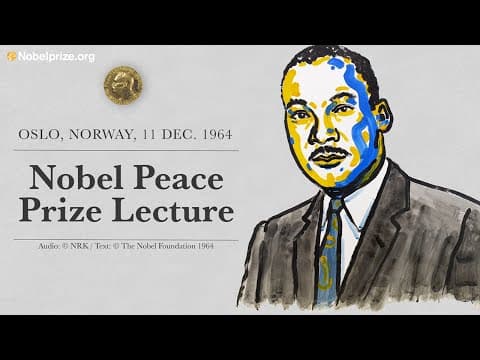 Martin Luther King, Jr.’s Nobel Peace Prize Lecture from Oslo, 11 Dec. 1964 (full audio) thumbnail
