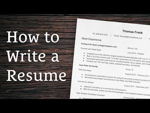 How to Write a Resume That Gets You Hired thumbnail