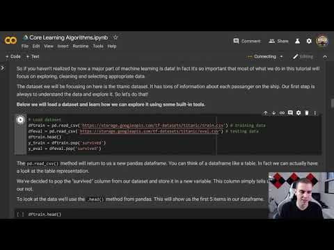 Core Learning Algorithms B - TensorFlow 2.0 Course thumbnail