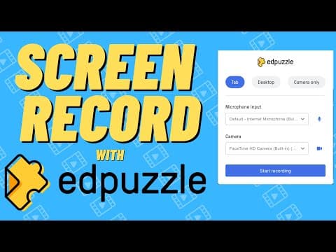 How to Screen Record Using Edpuzzle for Free thumbnail