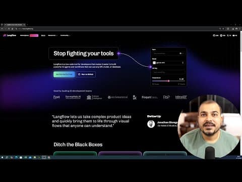 Building RAG And Agentic Application In 5 Min With No Code Using Langflow thumbnail