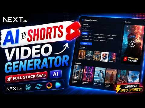🚀 Build AI Short Video Generator Using NextJs, React, Tailwind, Convex | Full Stack SaaS App thumbnail