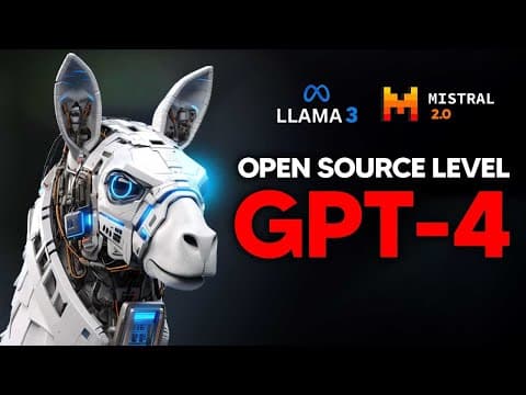 Will Open Source AI Like Mistral and Llama 3 Rival GPT-4 in 2024? thumbnail