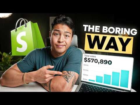 It's Boring, But It's How Dropshippers Actually Get Rich thumbnail