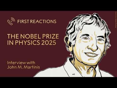 First reactions | John Martinis, Nobel Prize in Physics 2025 | Telephone interview thumbnail