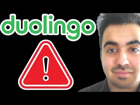 Duolingo Stock Analysis! 10X or Hype? thumbnail