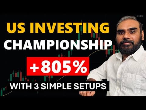 He Won the US Investing Championship With Just 3 Setups (805% Return) thumbnail