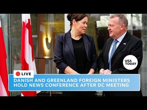 Greenland and Denmark foreign ministers hold news conference after meeting Vance and Rubio thumbnail