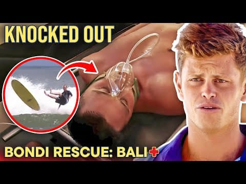 Young Surfer Falls Unconscious Mid-Surf! | Bondi Rescue: Bali - S1 E5 (FULL EPISODE) thumbnail