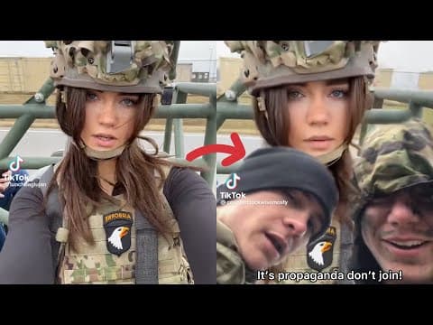 Men EXPOSE Female Soldier On TikTok thumbnail