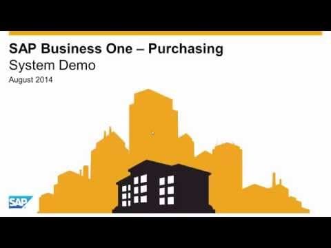 Purchasing in SAP Business One thumbnail