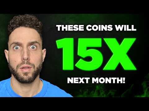 Top 15 Crypto Coins That Will EXPLODE 15x By October thumbnail