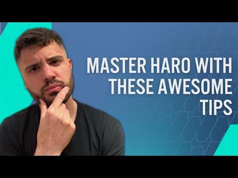 HARO Link Building Masterclass: How Chris Panteli Builds 100 High Quality Links a Month thumbnail