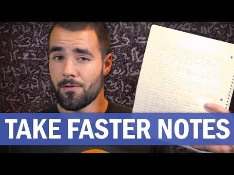 How to Take Notes Faster Using Simple Techniques thumbnail