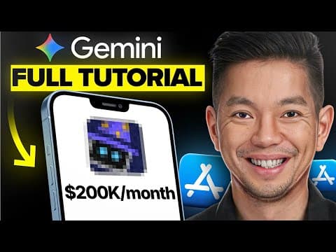 Gemini 3 - Full Tutorial 2026: How To Build an ENTIRE App In Minutes thumbnail