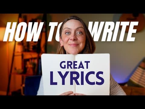 5 Simple Songwriting Exercises to Transform Your Lyrics thumbnail
