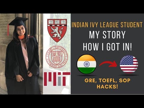 Indian Student's Journey to 2 IVY LEAGUES | How I Got Into Harvard AND Cornell! thumbnail