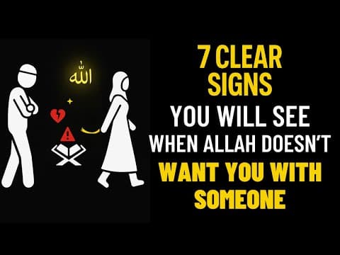 When ALLAH DOESN'T WANT You With Someone | ISLAM thumbnail