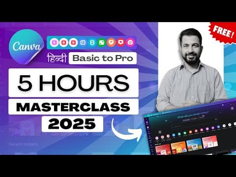 This 5-Hour Canva Masterclass Will Make You UNSTOPPABLE  (Canva Full Course) thumbnail