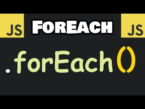 JavaScript forEach() method in 8 minutes! ➿ thumbnail