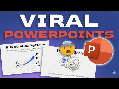 How I created these VIRAL POWERPOINTS 🥵🥵🥵 (free with ai) thumbnail
