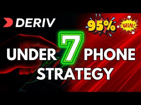 NEW Under 7 Trading Strategy On Deriv (2026) | Make Profits Using Your Phone! thumbnail
