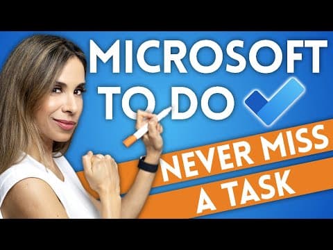 How to Use Microsoft To Do & Get Organized! thumbnail