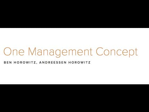 Lecture 15 - How to Manage (Ben Horowitz) thumbnail