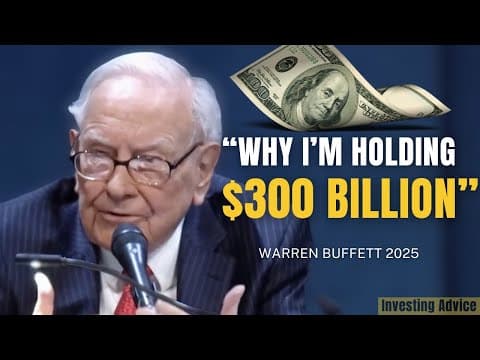 Warren Buffett Explains Why He’s Holding $300 Billion in Cash | Berkshire 2025 thumbnail